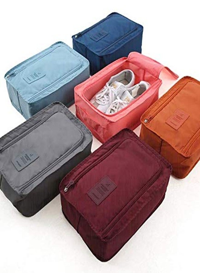 Orcoa Travelling Shoe Storage Bag, Portable Shoe Organiser, Footwear Organiser Pouch(Multicolour) (Pack of 1) - Image 5